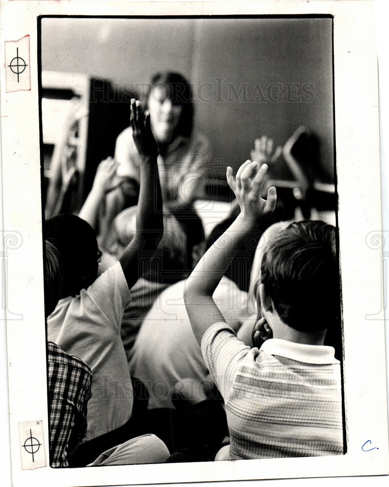 1991 Press Photo School clasroom - Historic Images