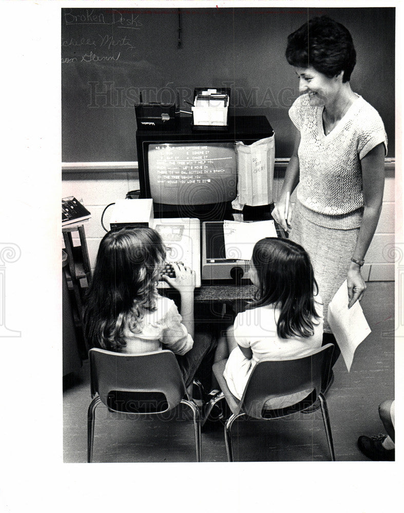 1982 Press Photo teachers, elementary schools of 1980s - Historic Images