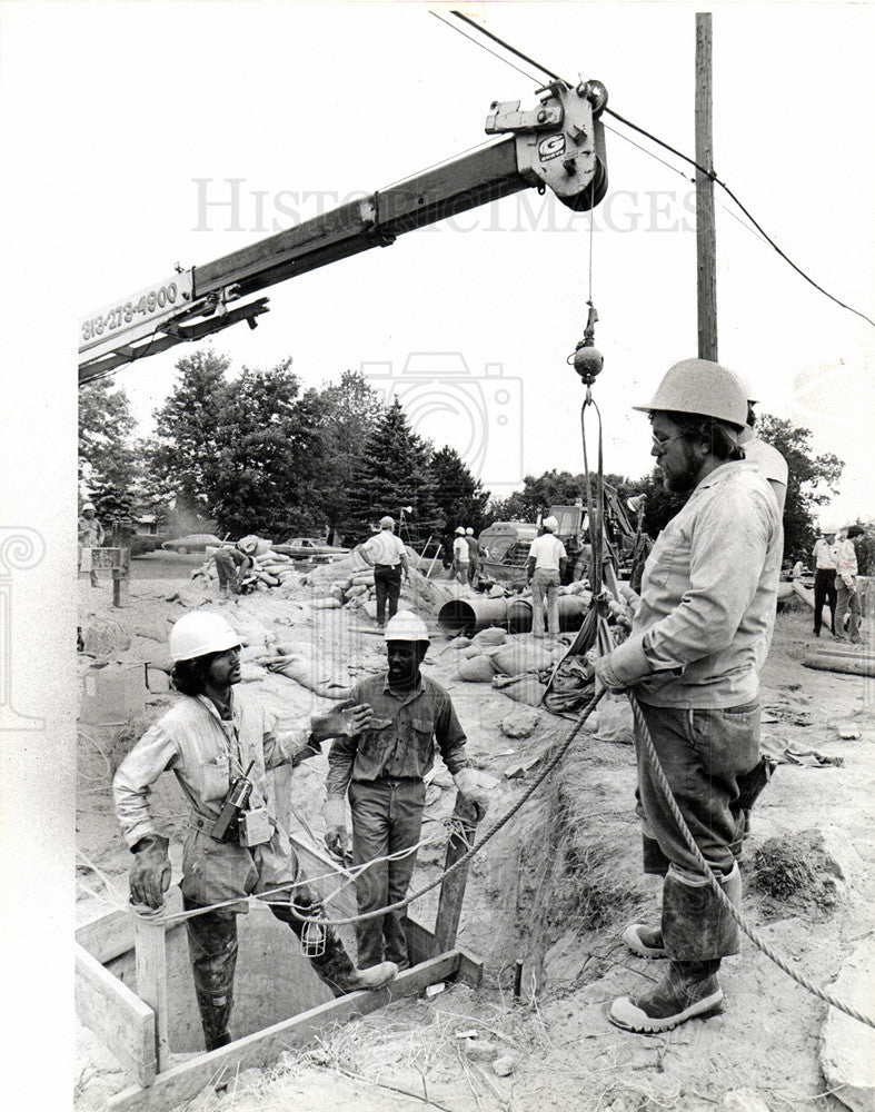 1978 Press Photo Sewage Macomb County - Historic Images