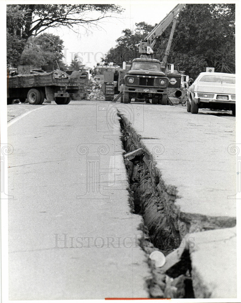 1978 Press Photo Sewage macomb county harrison - Historic Images