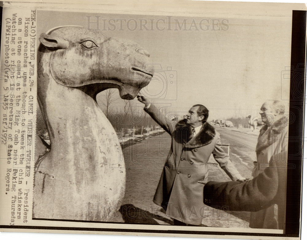 1972 Press Photo President Richard Nixon - Historic Images