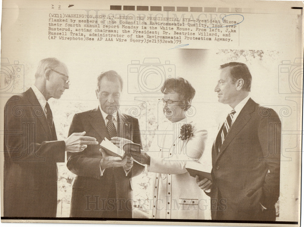 1978 Press Photo Washington,President Nixon,Environment - Historic Images