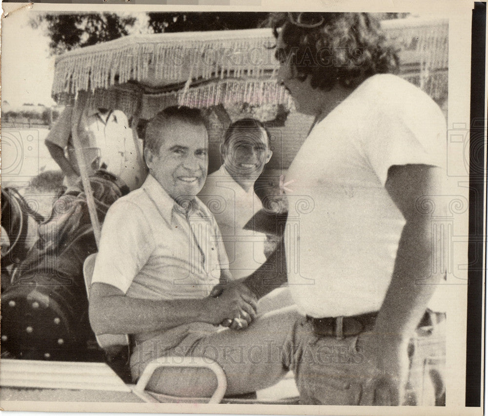 1974 Press Photo Richard Nixon President USA California - Historic Images