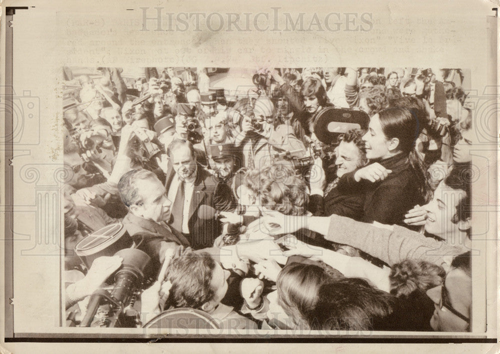 Press Photo Richard Milhous Nixon President USA - Historic Images