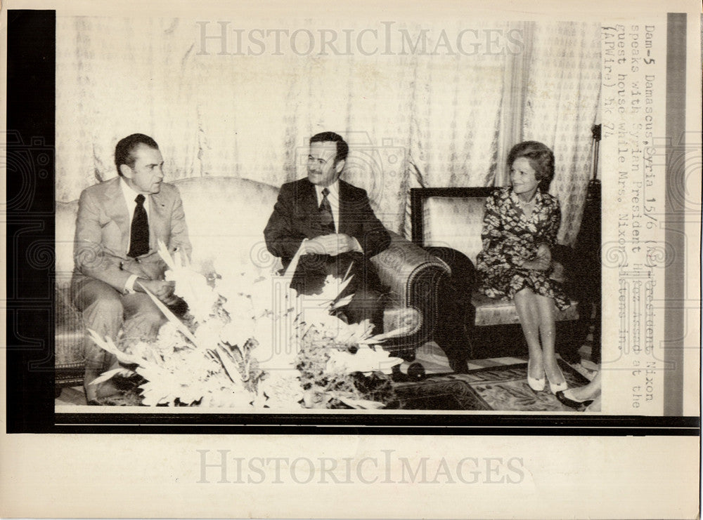 1974 Press Photo Richard Milhous Nixon President USA - Historic Images