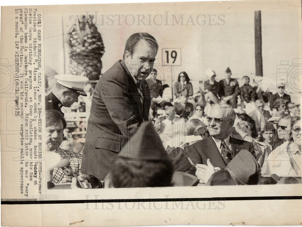 Press Photo Richard Milhous Nixon President USA - Historic Images