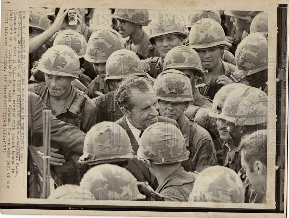 Press Photo Richard Nixon President - Historic Images