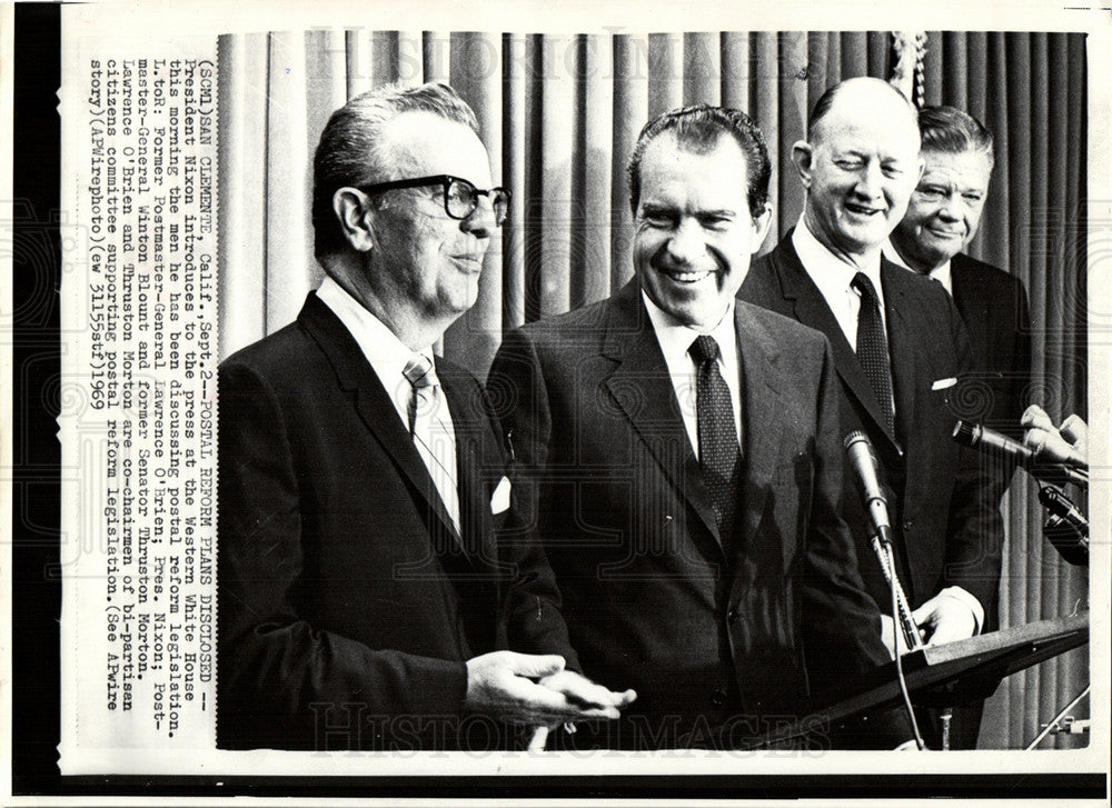 1969 Press Photo Richard Nixon President - Historic Images