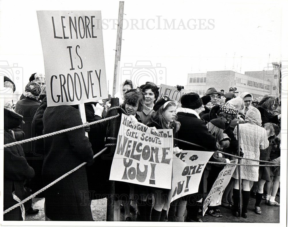 1970 Press Photo Mrs. Richard Nixon Michigan - Historic Images