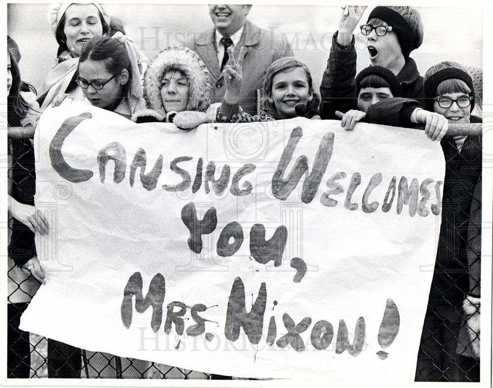 1970 Press Photo Pat Nixon First Lady USA Nevada - Historic Images