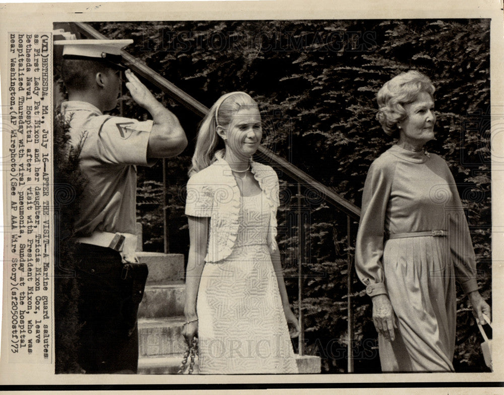1973 Press Photo Pat Nixon First Lady USA Nevada - Historic Images