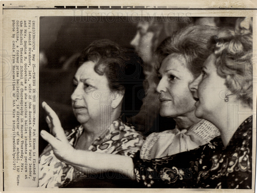 1972 Press Photo Pat Nixon First Lady USA Nevada - Historic Images