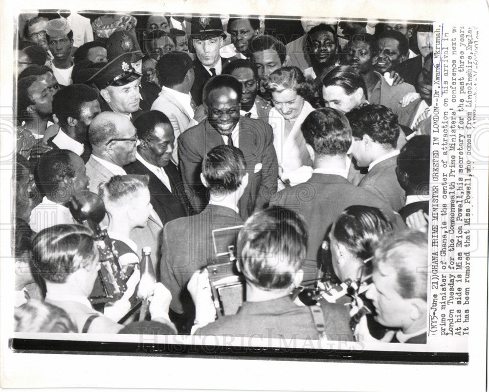 1957 Press Photo Dr. Kwame Nkrumah Prime Minister Ghana - Historic Images