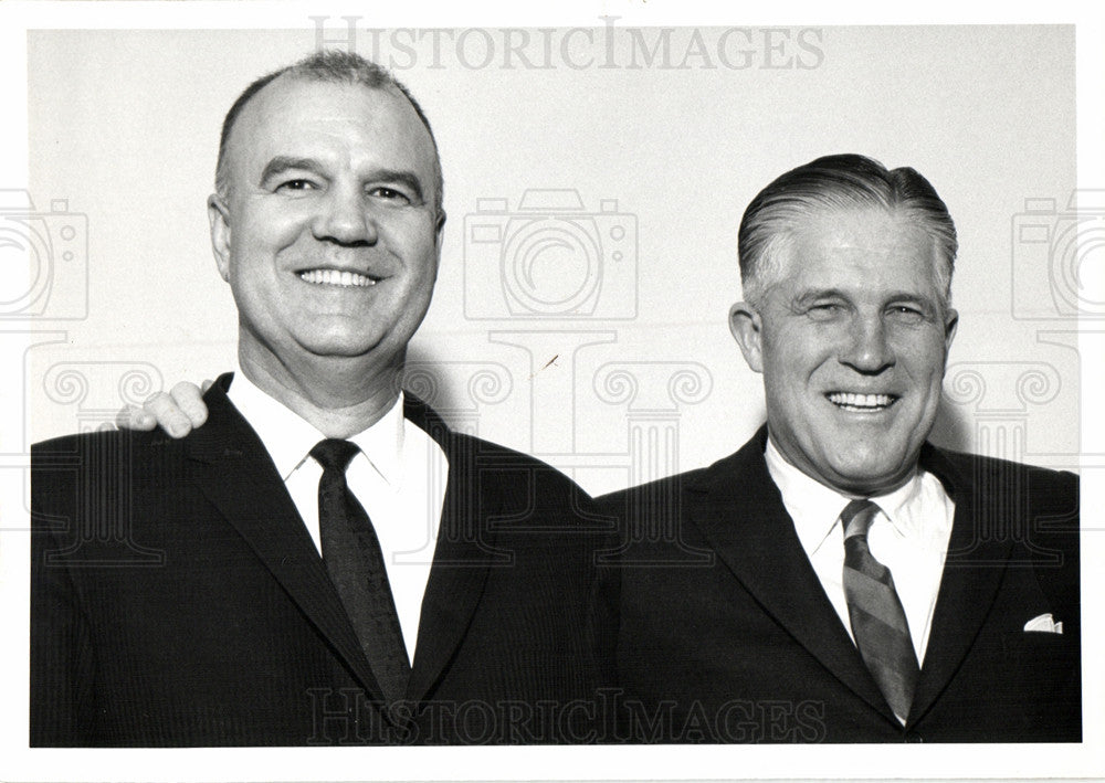 1963 Press Photo Marshall Noecker George Romney 1963 - Historic Images