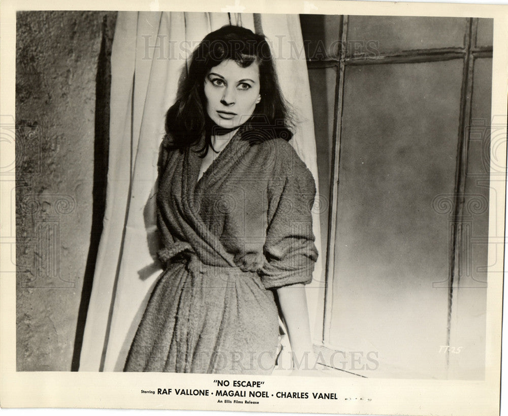 1959 Press Photo Magali Noel Turkish actress No Escape - Historic Images