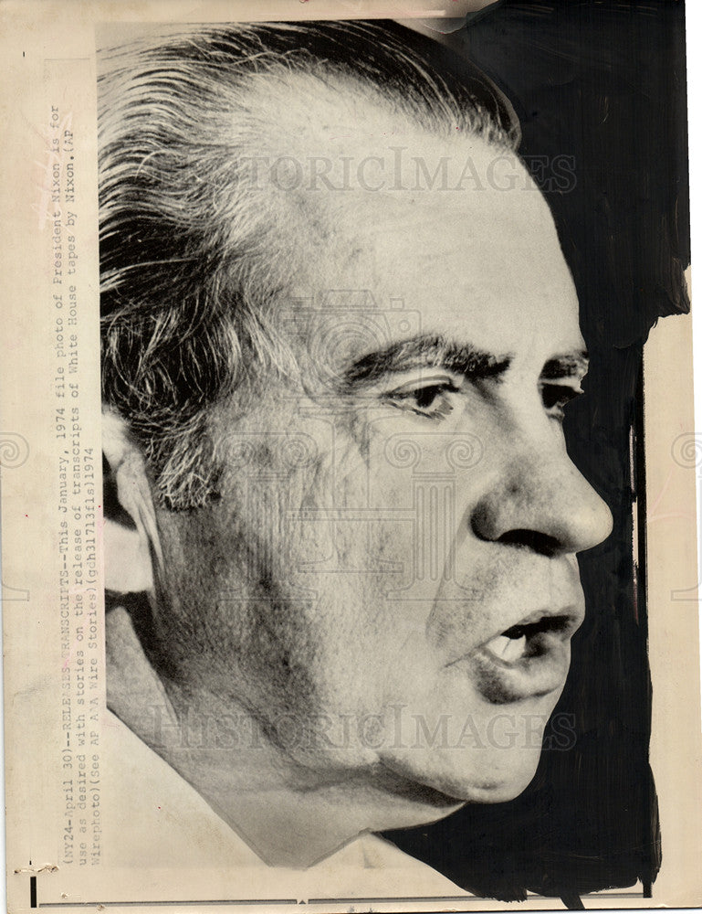 1974 Press Photo Consultant E.Howard Hunt, blackmailing - Historic Images