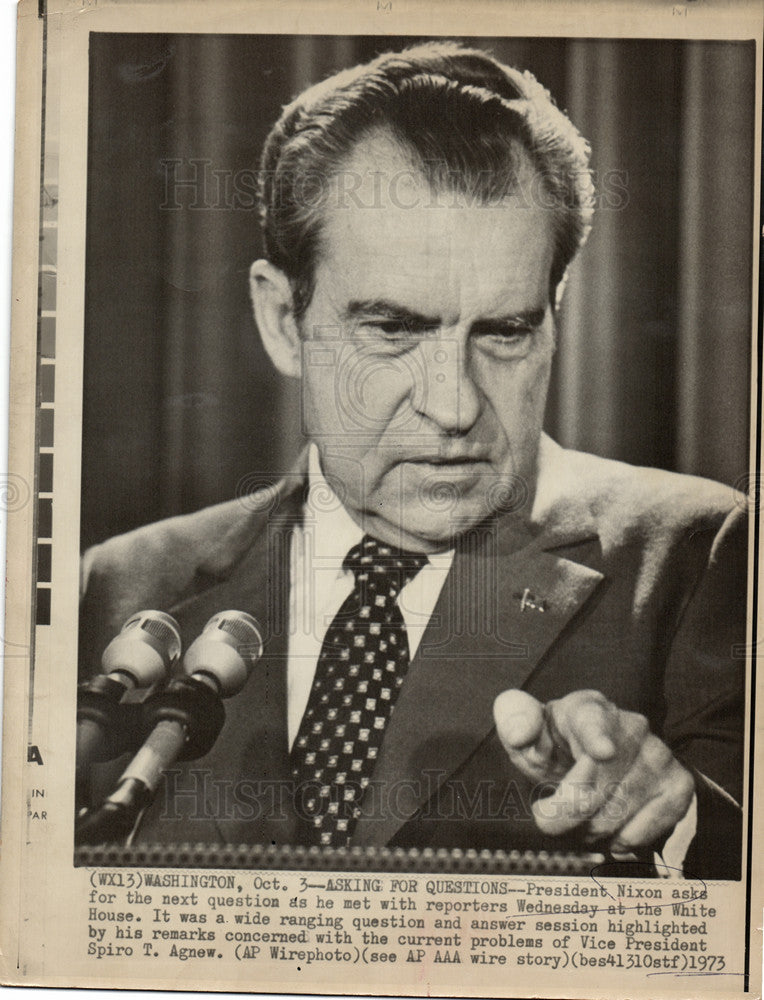 1979 Press Photo Richard Nixon President United States - Historic Images