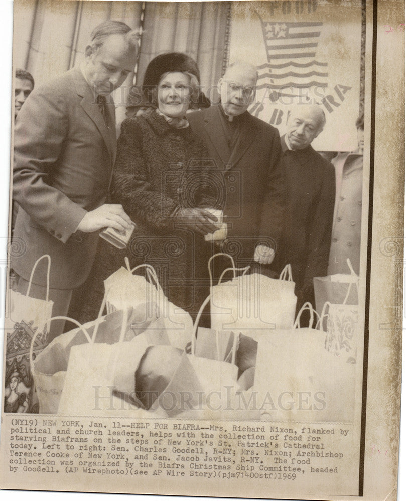 1969 Press Photo Pat Nixon First Lady Richard Nixon - Historic Images