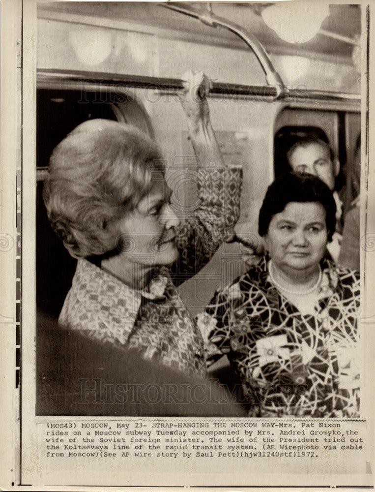 1972 Press Photo Pat Nixon First Lady USA Nevada - Historic Images