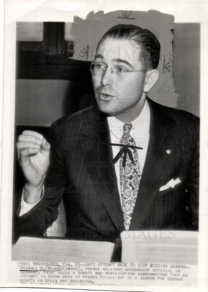 1946 Press Photo Russell A. Nixon - Historic Images