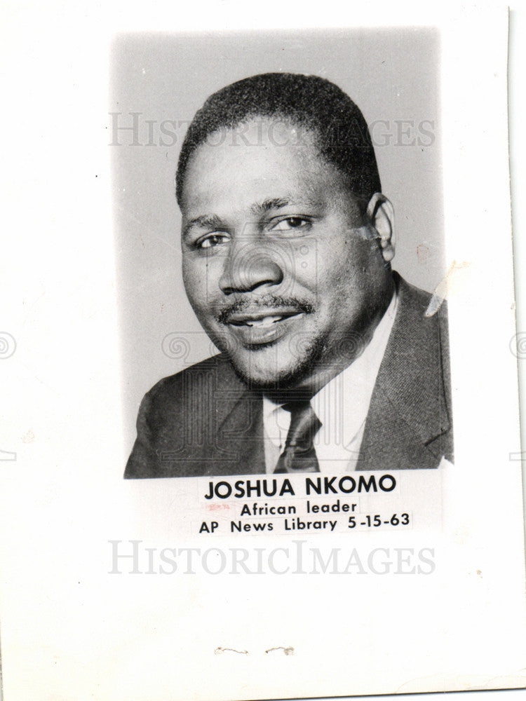 1965 Press Photo Joshua Nkomo African Leader - Historic Images