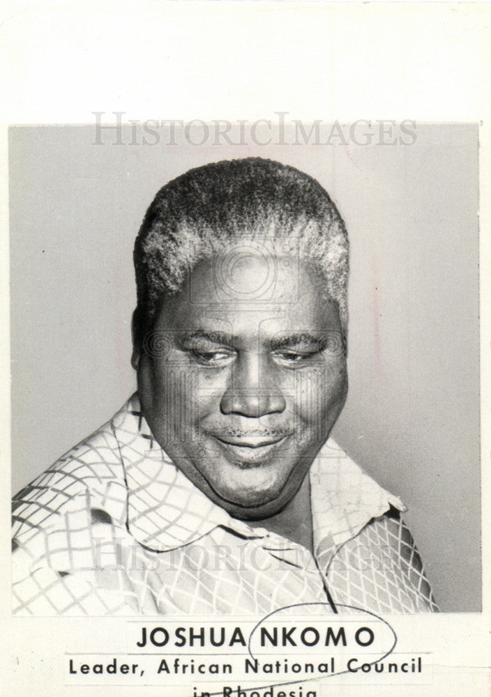 1976 Press Photo Joshua Nkomo African National Council - Historic Images