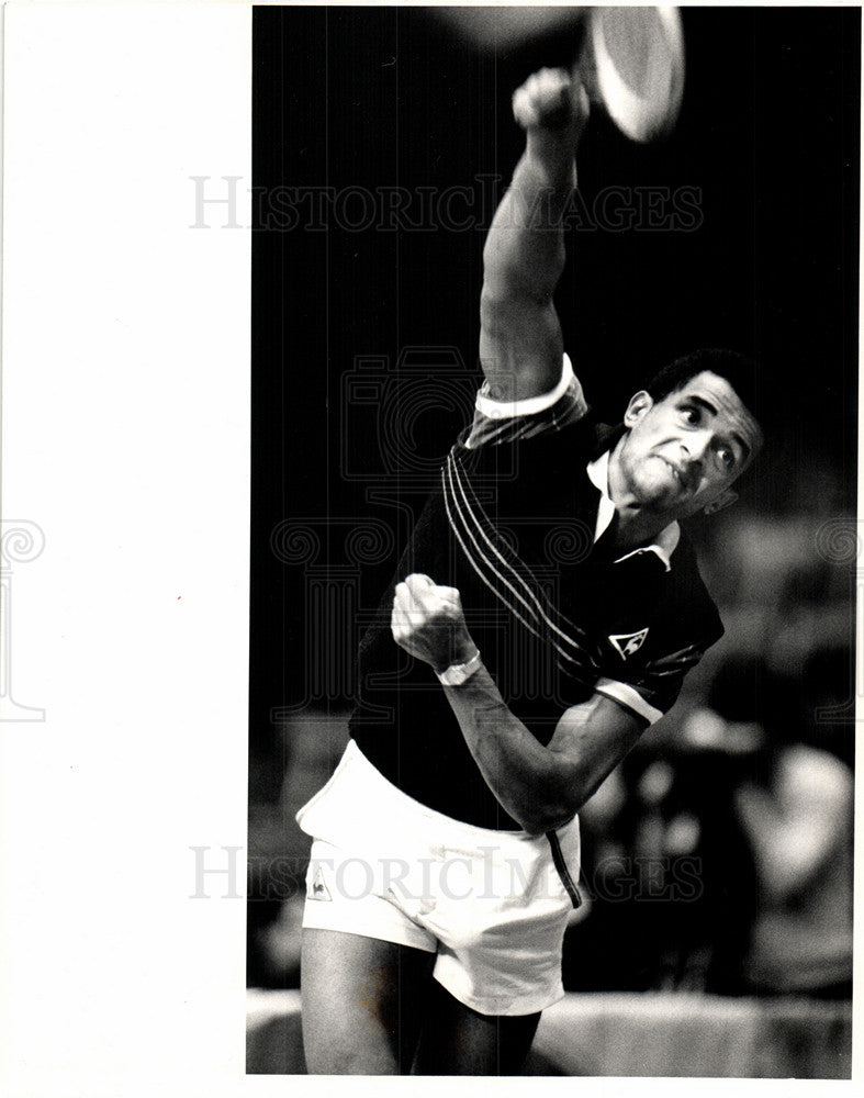 1984 Press Photo Yannick Noah Tennis Player Musician - Historic Images