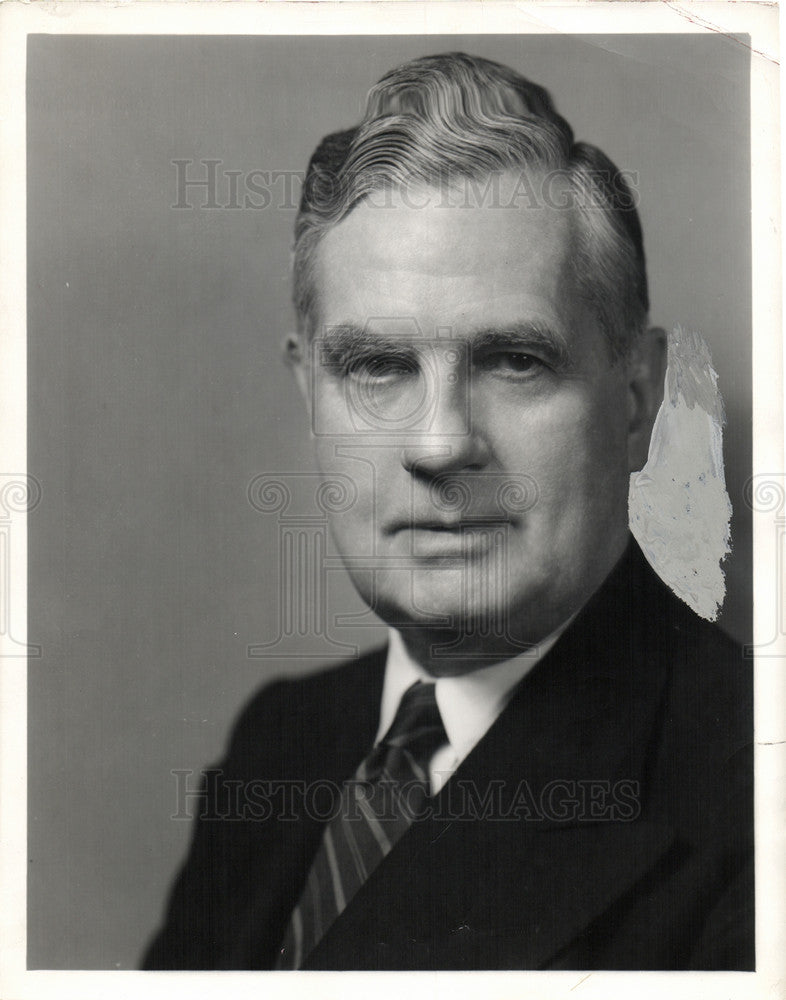 1953 Press Photo Edward J.Noble Chairman America - Historic Images