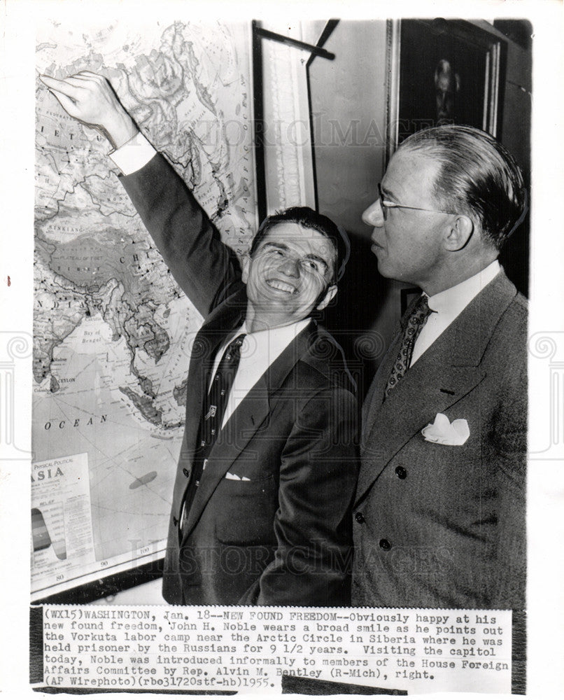 1955 Press Photo John Noble Soviet Union United States - Historic Images