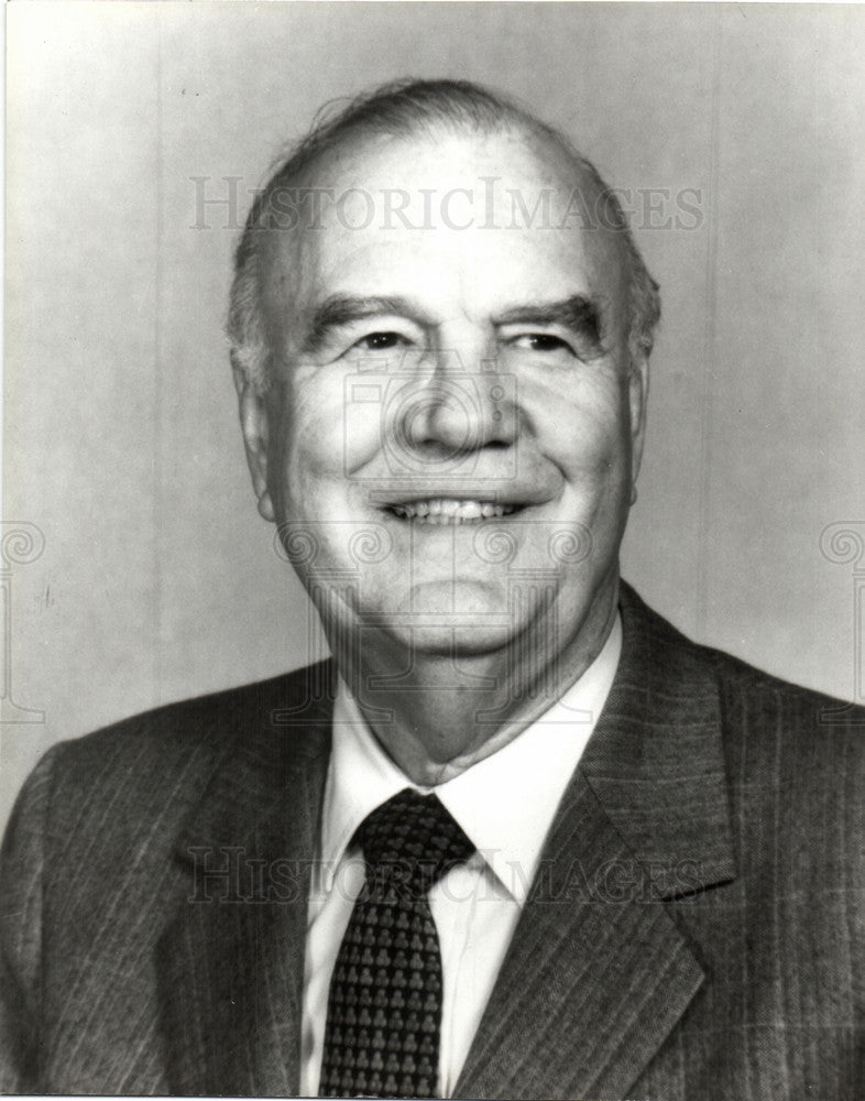1989 Press Photo Marshall Noecker Businessman President - Historic Images