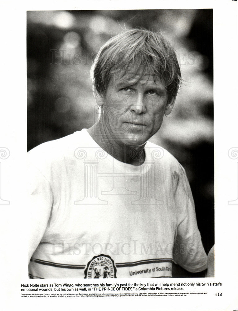 1992 Press Photo Nick Nolte comedian actor - Historic Images