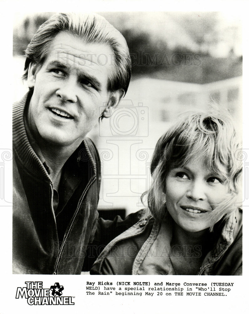 1981 Press Photo Nick Nolte Tuesday Weld movie actors - Historic Images