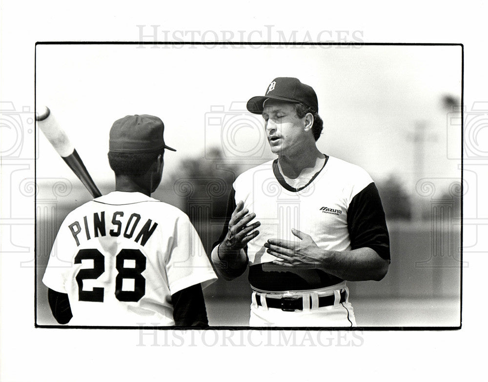 Press Photo Detroit Tigers Batting Practice - Historic Images