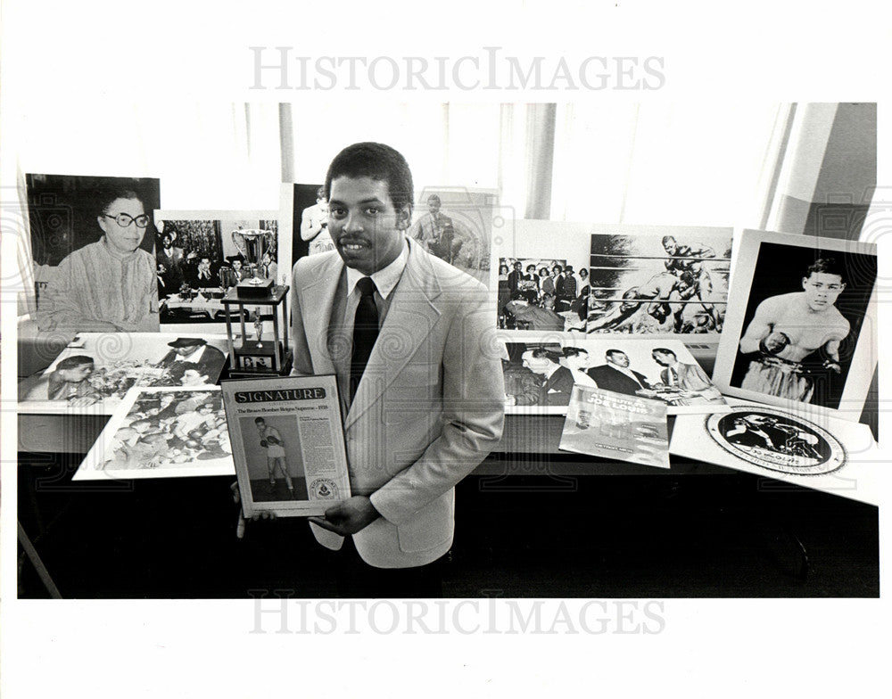 1984 Press Photo Ray Pitts one-man campaign tribute - Historic Images