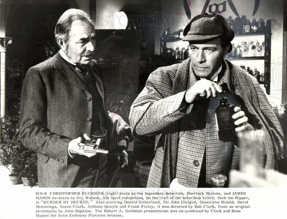 1979 Press Photo christopher plummer, sherlock holmes - Historic Images