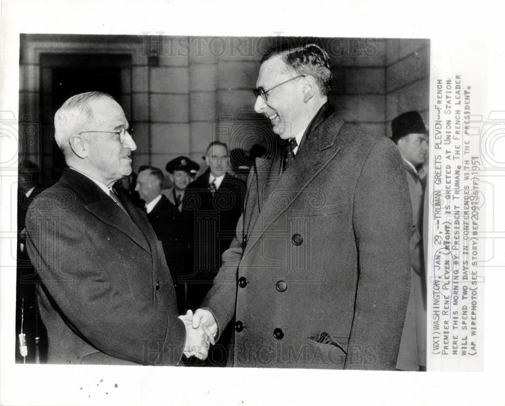 1951 Press Photo Truman President - Historic Images