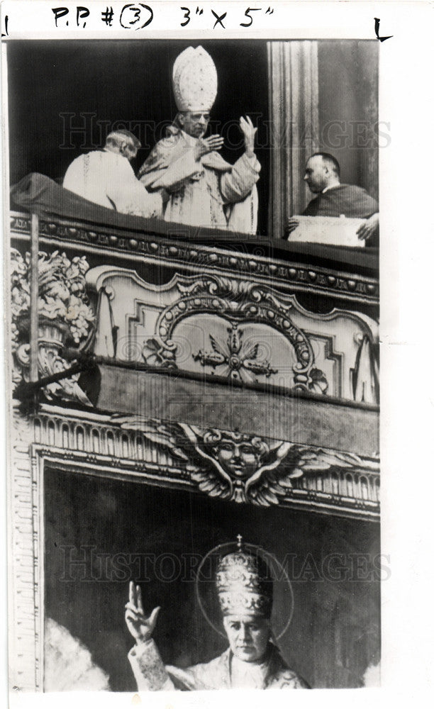 1954 Press Photo Pope pius XII - Historic Images