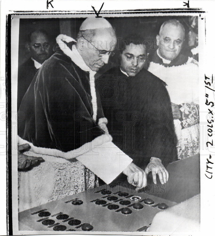 1951 Press Photo Pope Pius XII Catholic Church. - Historic Images