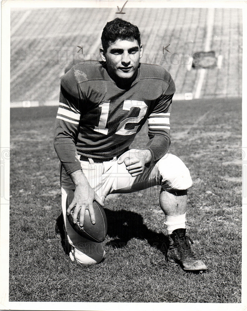 1952 Press Photo Vince Pisano, Michigan State Football - Historic Images