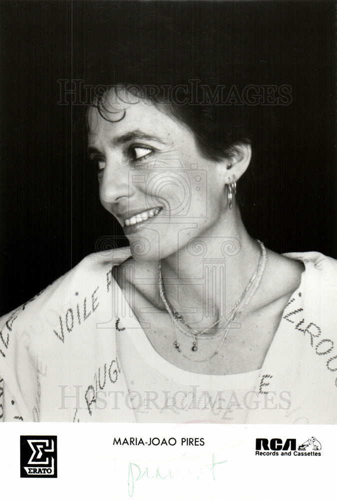 1986 Press Photo Maria Joao Pires Portuguese pianist - Historic Images