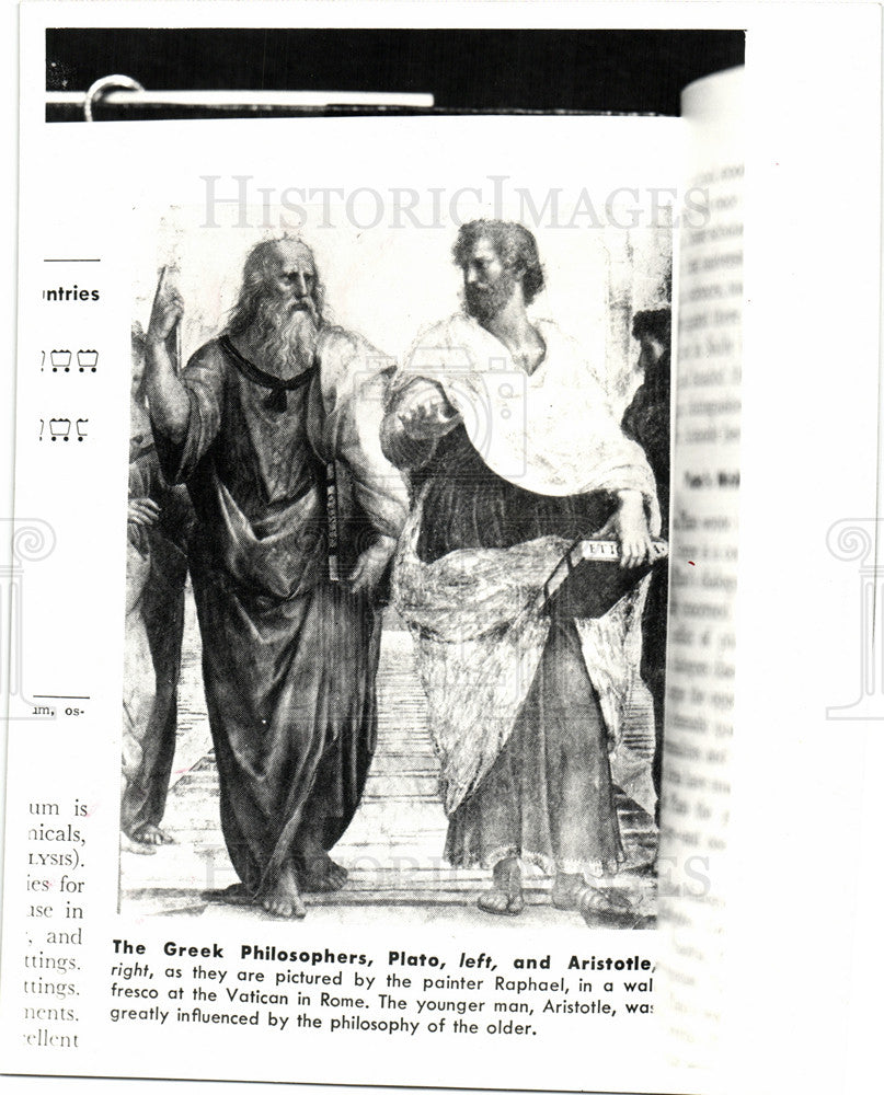 1981 Press Photo Plato And Aristotle Greek Philosophers - Historic Images
