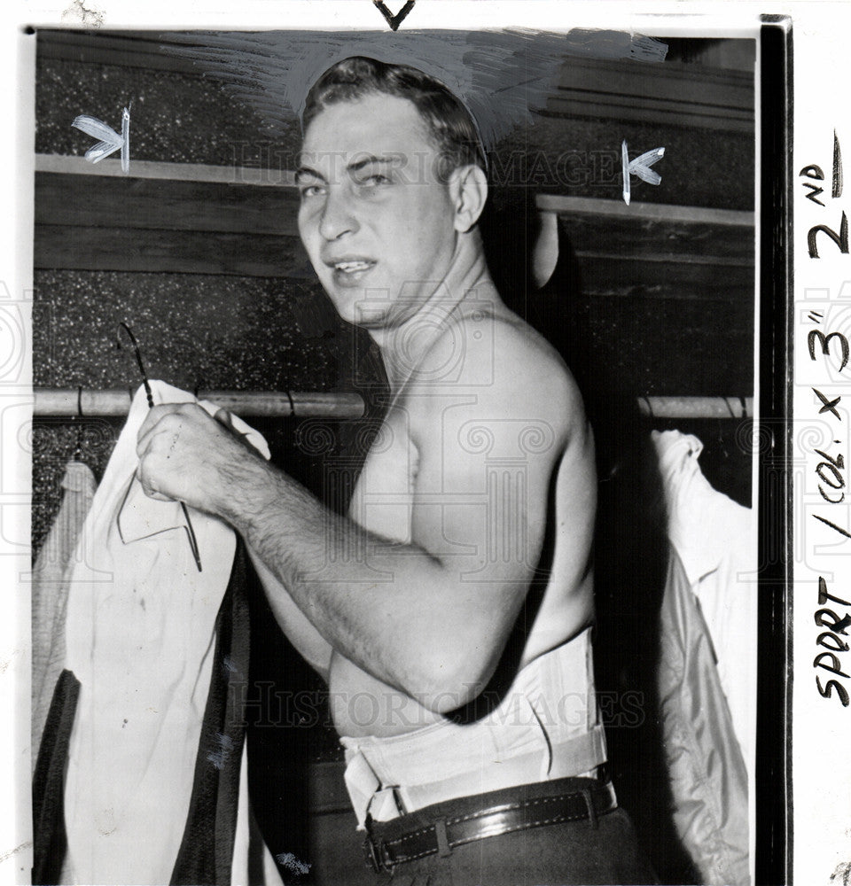 1955 Press Photo Brooklyn Dodgers Johnny Podres MVP - Historic Images