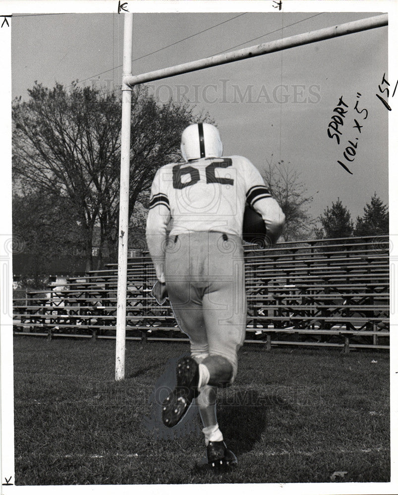 1954 Press Photo Jim Poduley Michigan University Sports - Historic Images