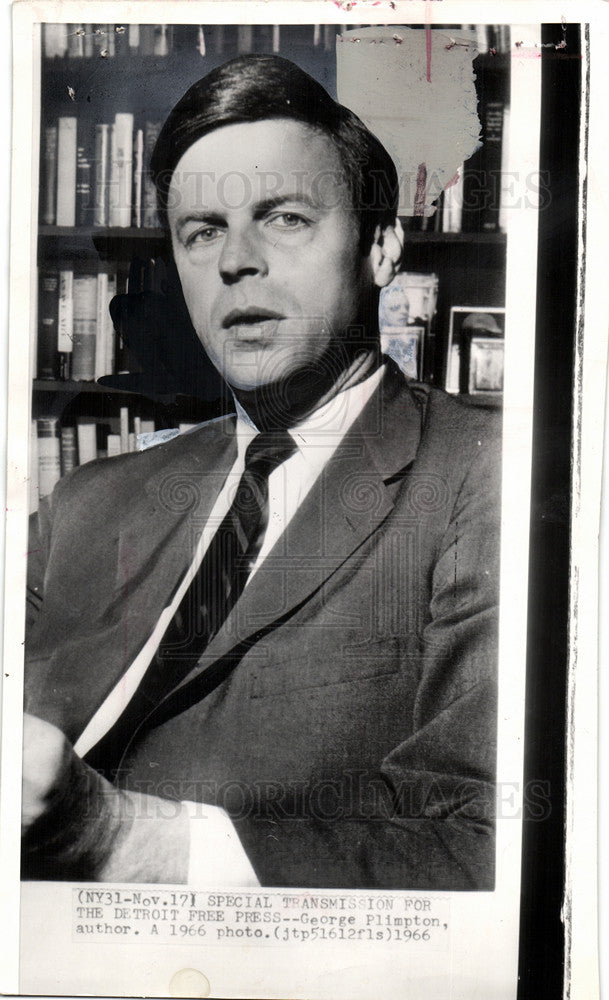 1966 Press Photo George Plimpton journalist author - Historic Images