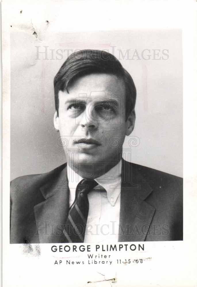 1968 Press Photo George Plimpton, writer - Historic Images