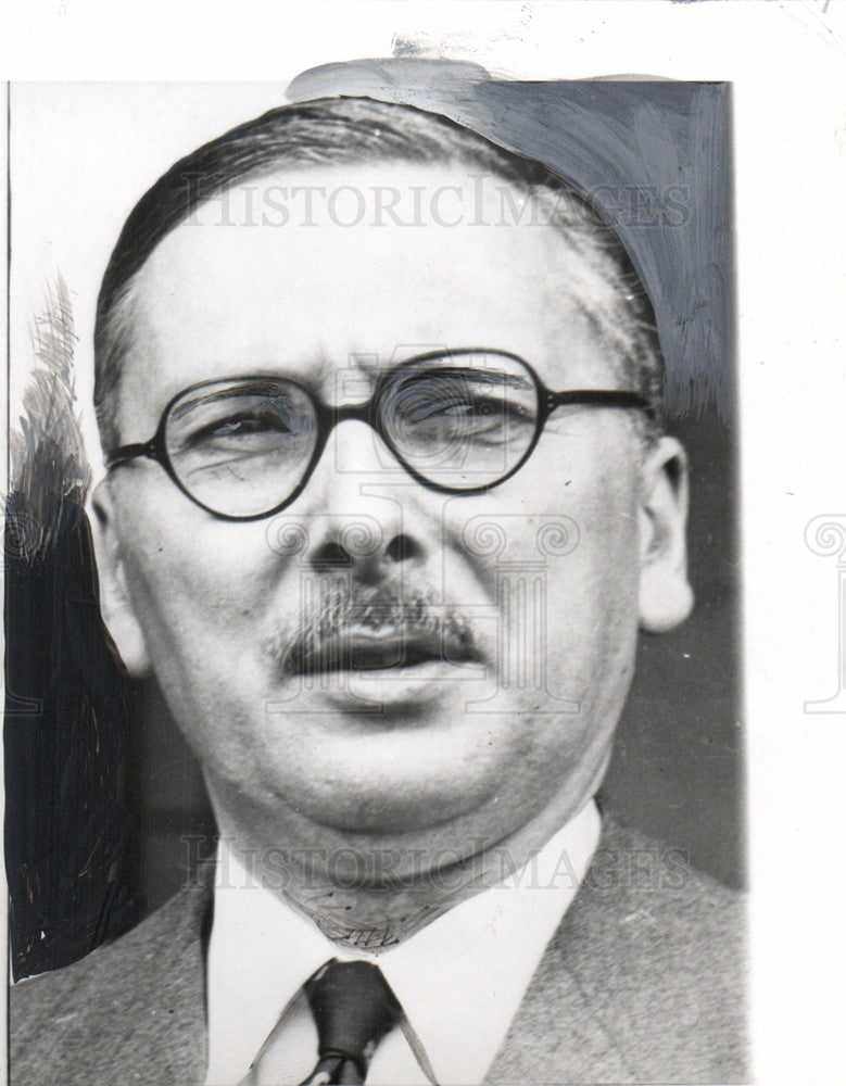 1953 Press Photo Ren? Pleven French politician - Historic Images