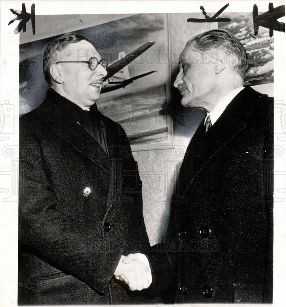 1951 Press Photo Ren? Pleven Prime Minister France - Historic Images