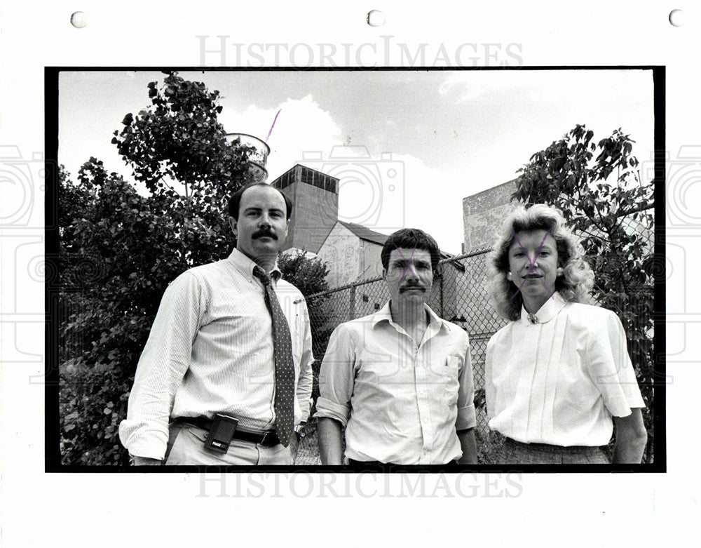 1986 Press Photo Craig Porter Free Press reporters - Historic Images