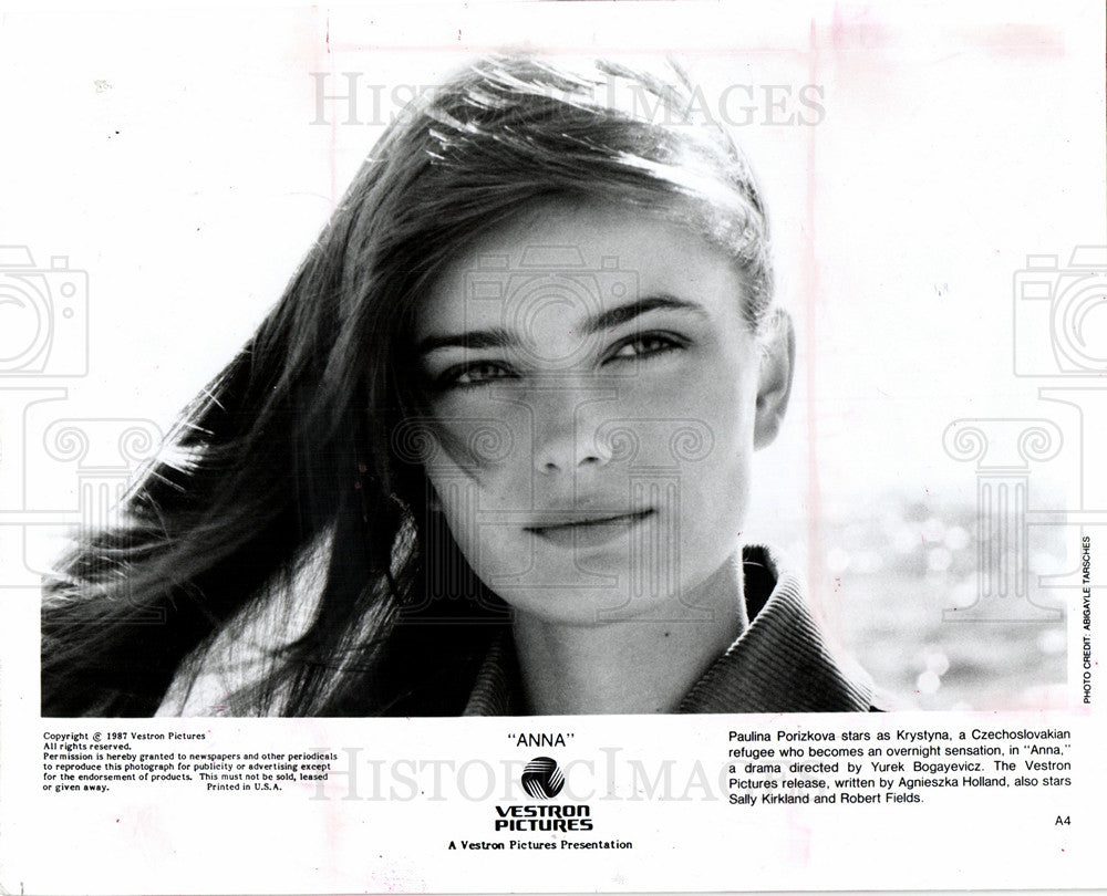 1989 Press Photo Paulina Porizkova, Anna, drama, film - Historic Images