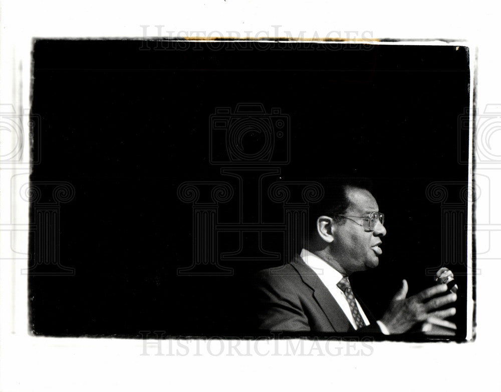 1990 Press Photo Porter Detroit public school principle - Historic Images